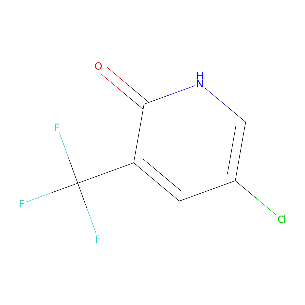 5-Chloro-3-(trifluoromethyl)pyridin-2-ol molecular structure, CAS 1214342-70-7