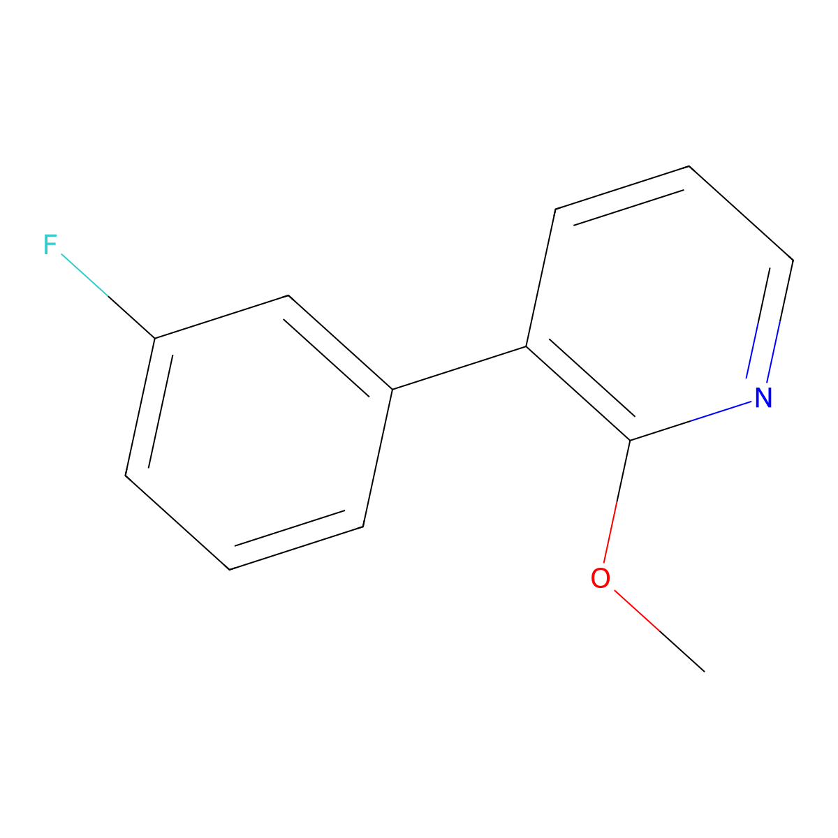 3-(3-Fluorophenyl)-2-methoxypyridine molecular structure, CAS 1214342-88-7