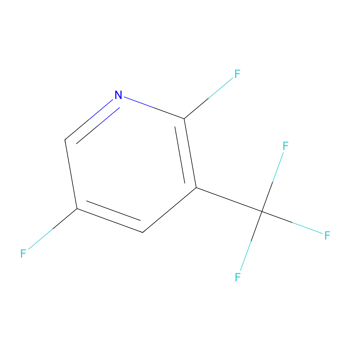 2,5-Difluoro-3-(trifluoromethyl)pyridine molecular structure, CAS 1214342-94-5