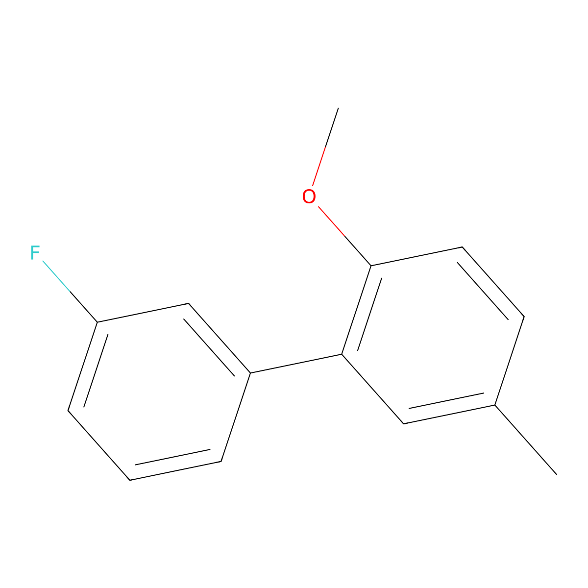 2-(3-Fluorophenyl)-1-methoxy-4-methylbenzene molecular structure, CAS 1214343-08-4