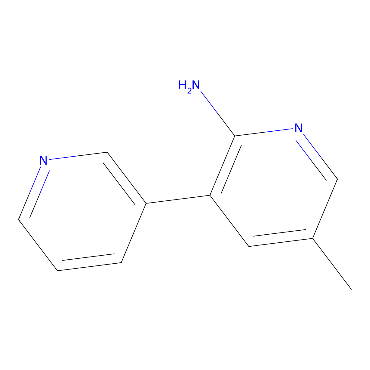 5-Methyl-[3,3'-bipyridin]-2-amine molecular structure, CAS 1214343-89-1
