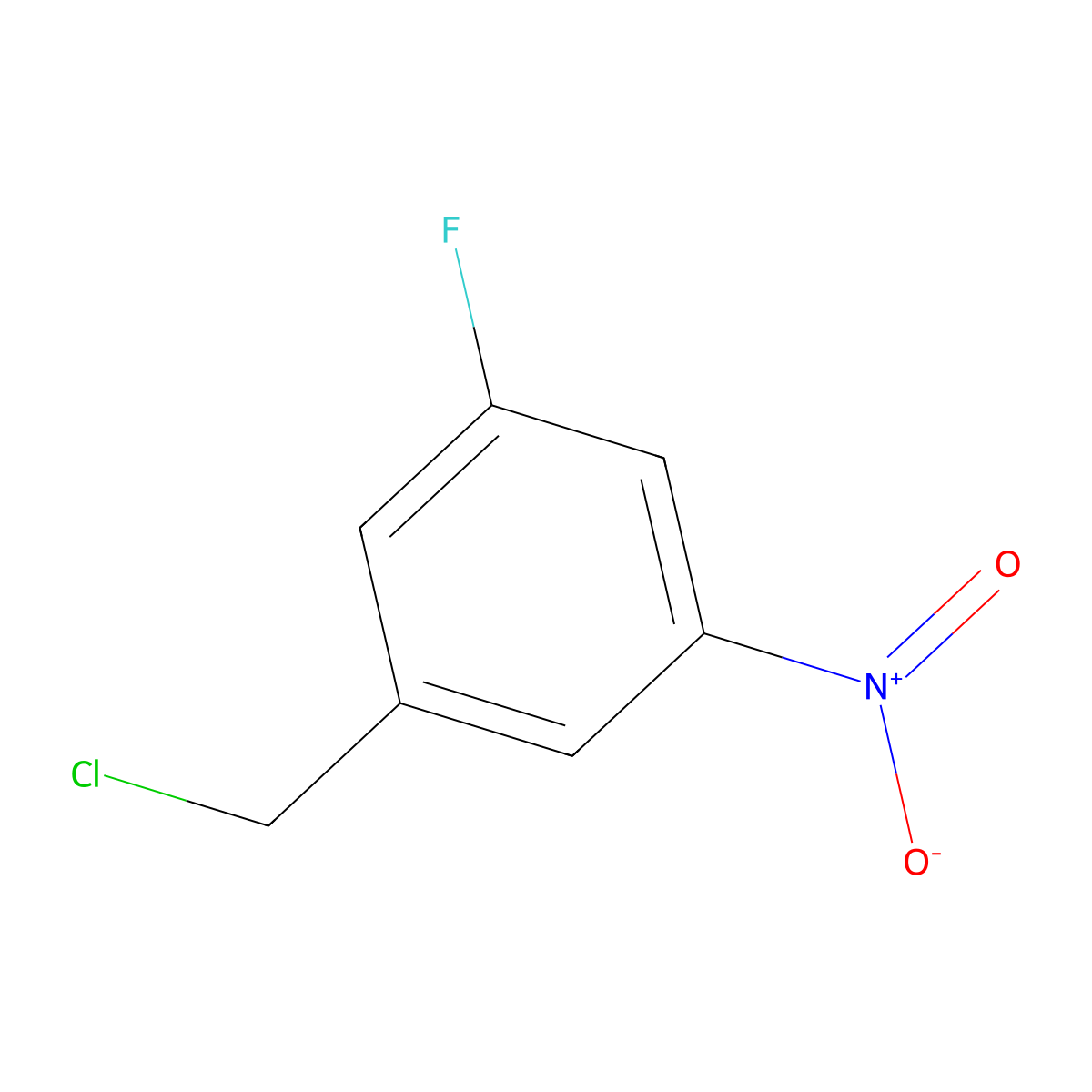 1-(Chloromethyl)-3-fluoro-5-nitrobenzene molecular structure, CAS 1214344-25-8