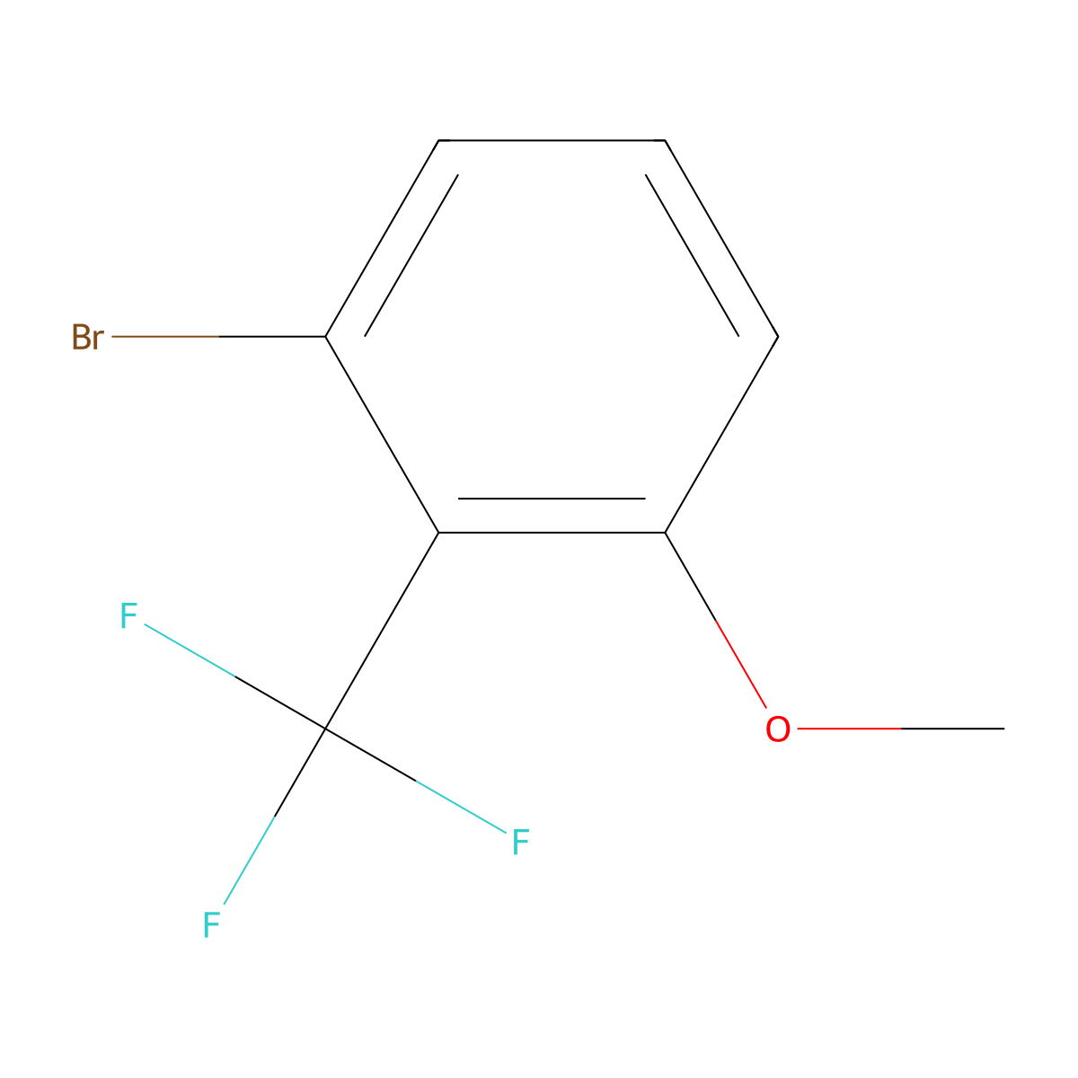 2-Bromo-6-methoxybenzotrifluoride molecular structure, CAS 1214345-25-1