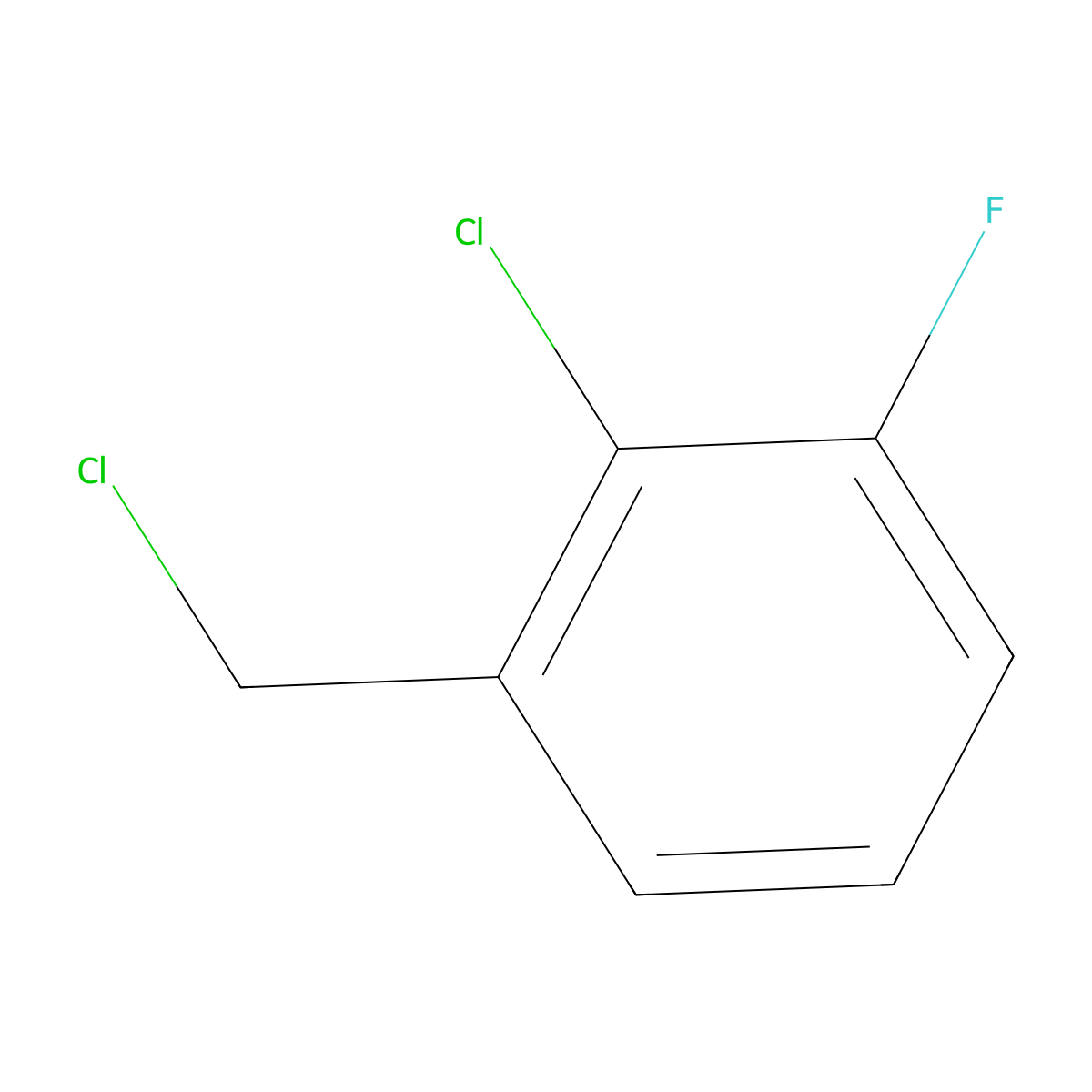 2-Chloro-1-(chloromethyl)-3-fluorobenzene molecular structure, CAS 1214345-35-3