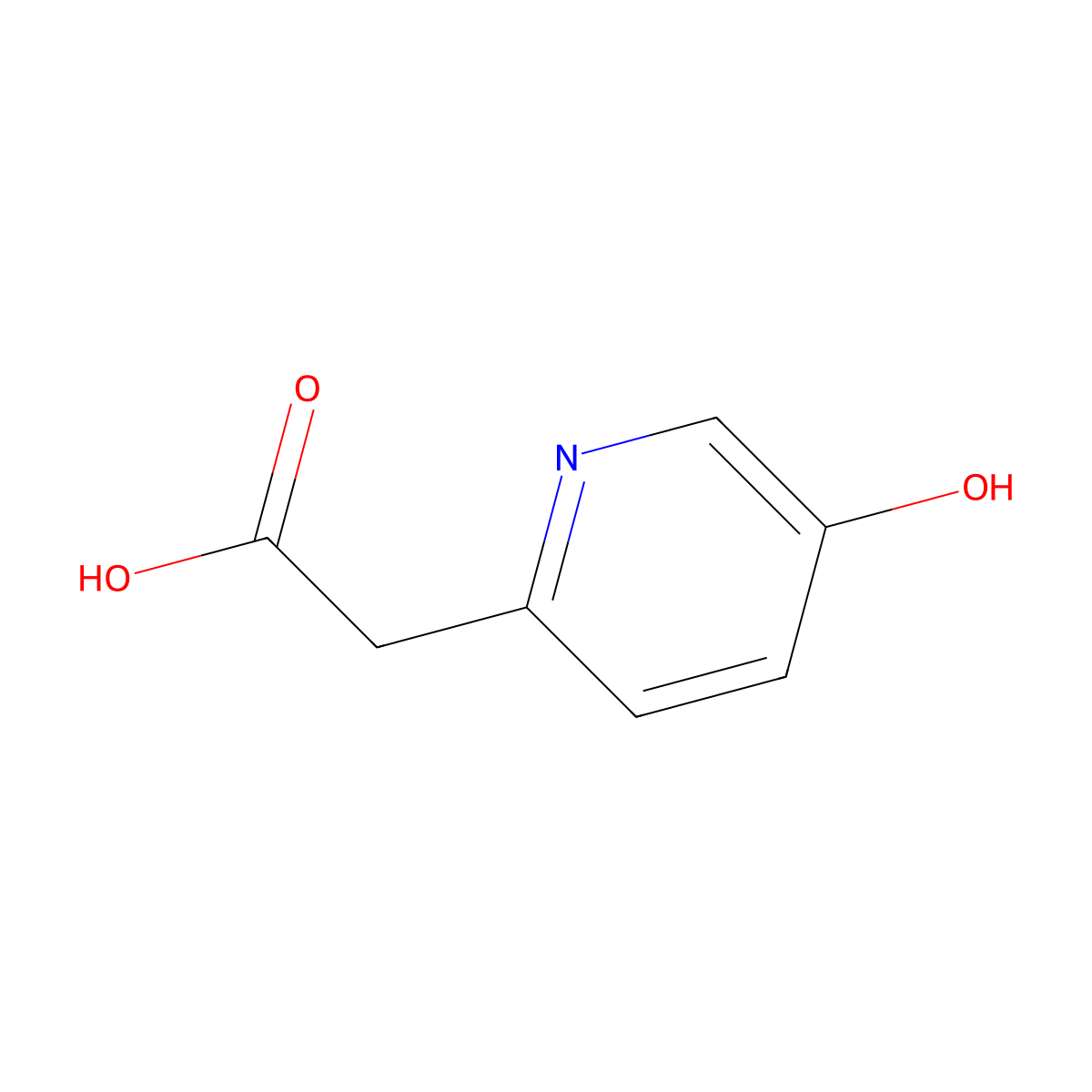 2-(5-Hydroxypyridin-2-yl)acetic acid molecular structure, CAS 1214345-48-8