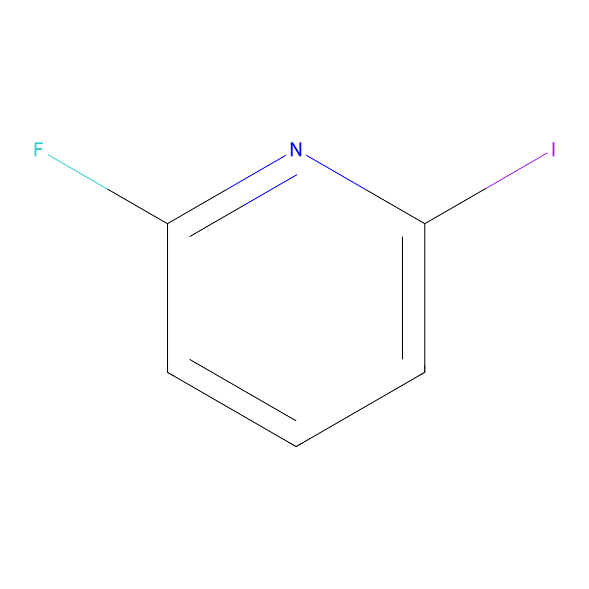 2-Fluoro-6-iodopyridine molecular structure, CAS 1214345-93-3