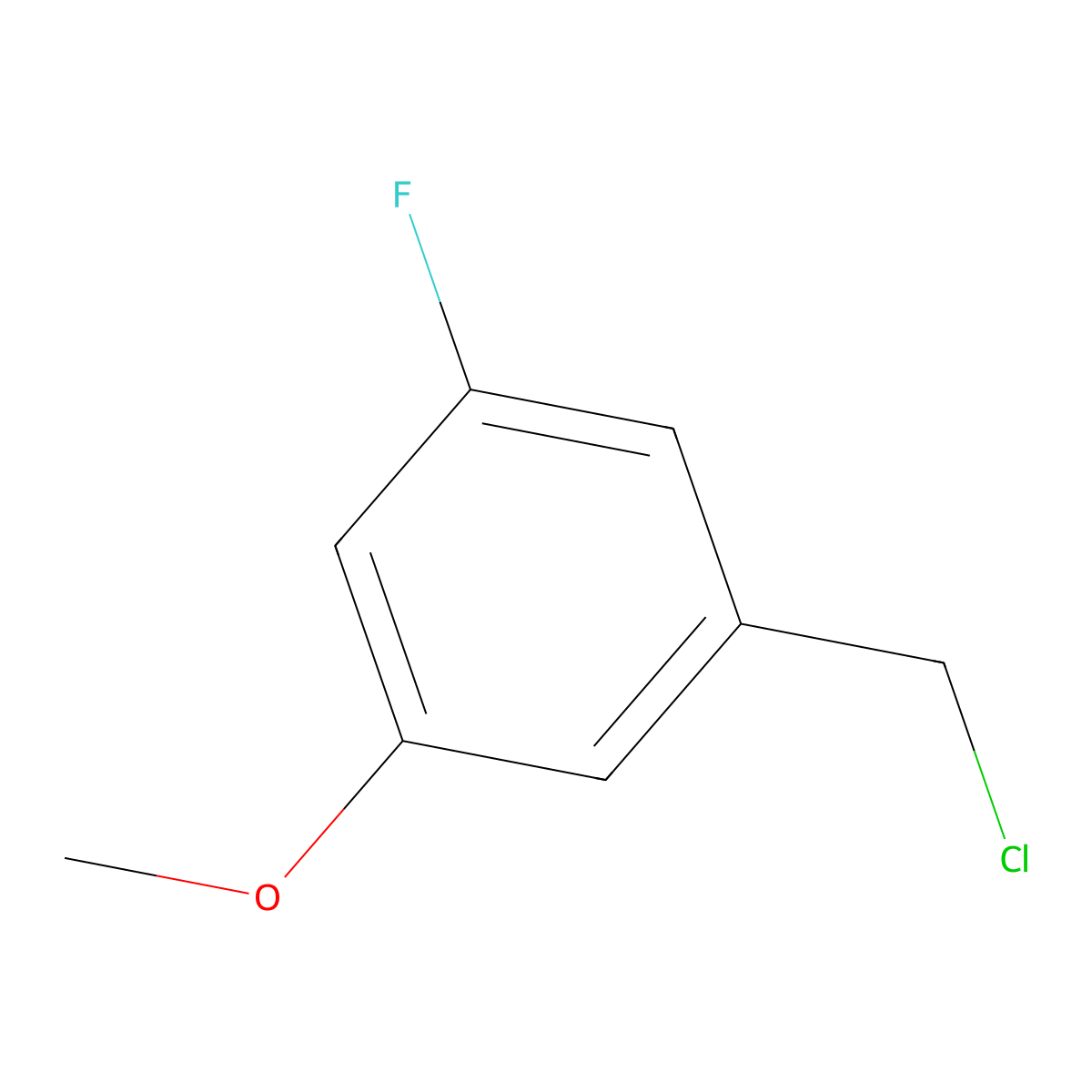 1-(Chloromethyl)-3-fluoro-5-methoxybenzene molecular structure, CAS 1214346-07-2