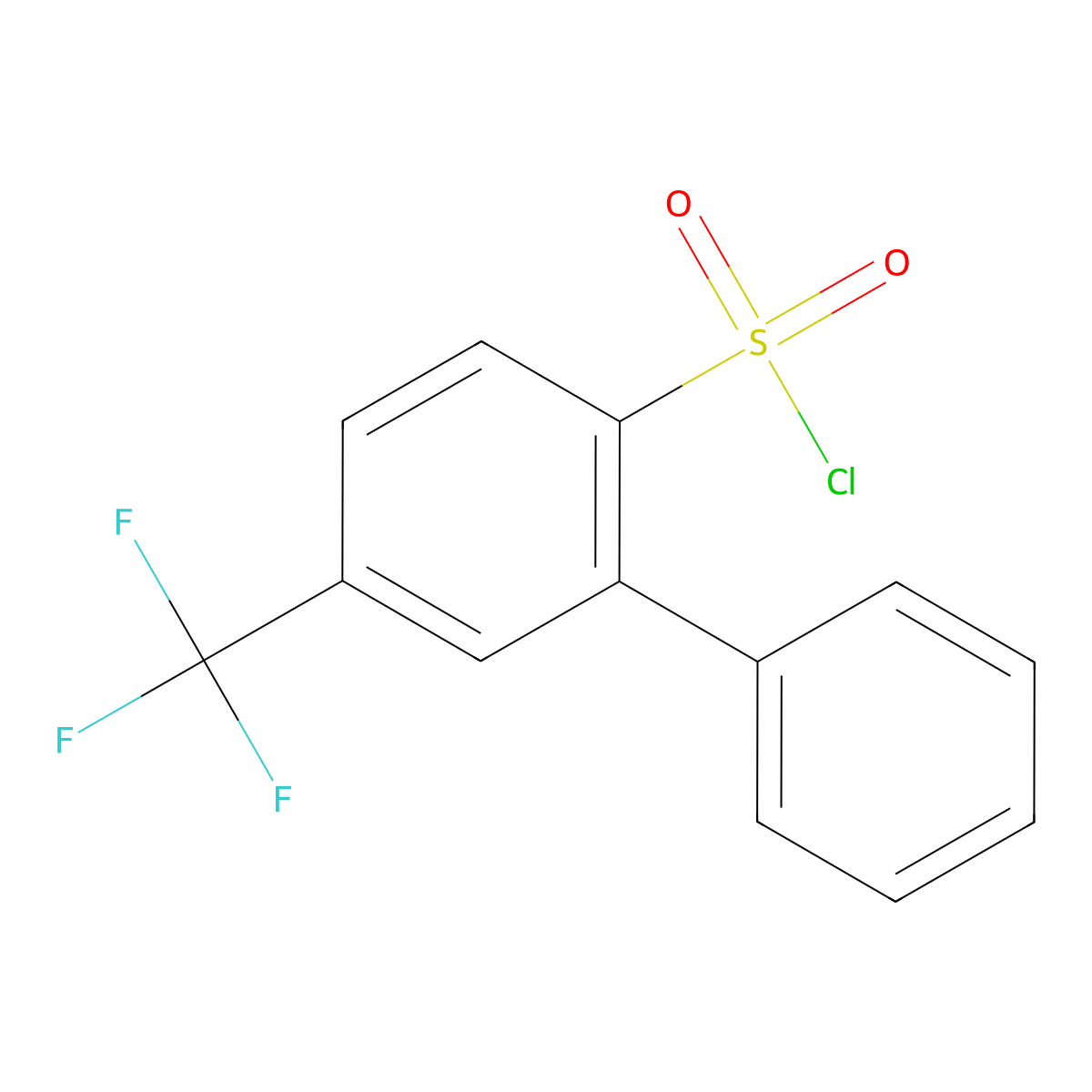 5-(Trifluoromethyl)biphenyl-2-sulfonyl chloride molecular structure, CAS 1214346-20-9