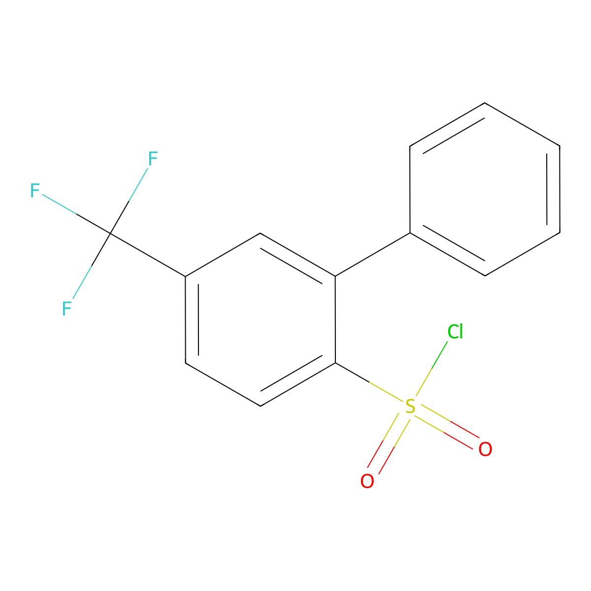 5-(Trifluoromethyl)biphenyl-2-sulfonyl chloride molecular structure, CAS 1214346-20-9