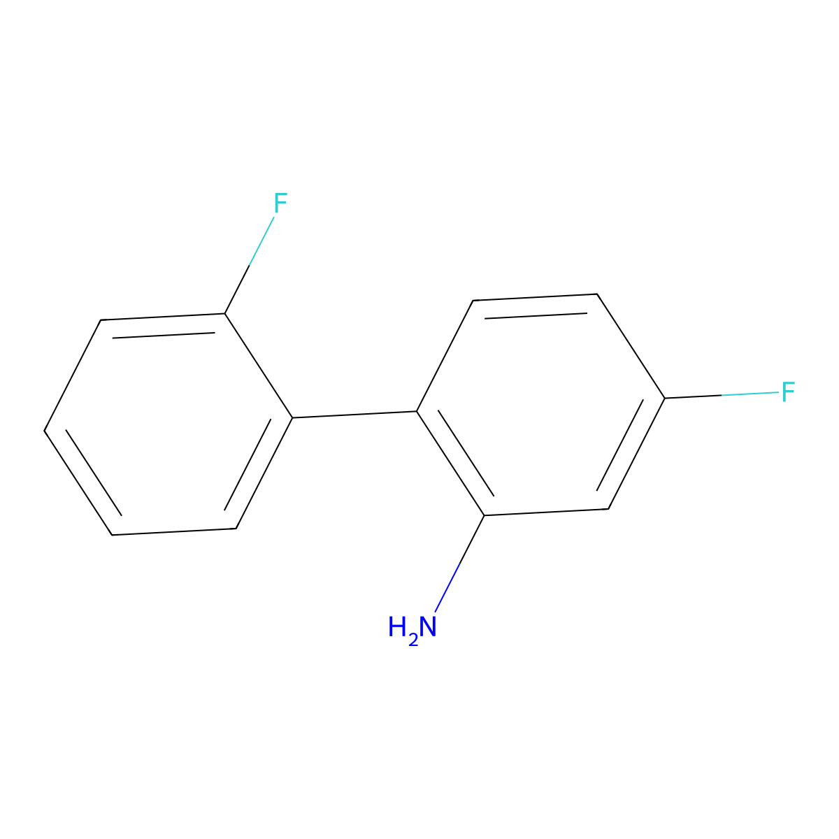 5-Fluoro-2-(2-fluorophenyl)aniline molecular structure, CAS 1214346-26-5