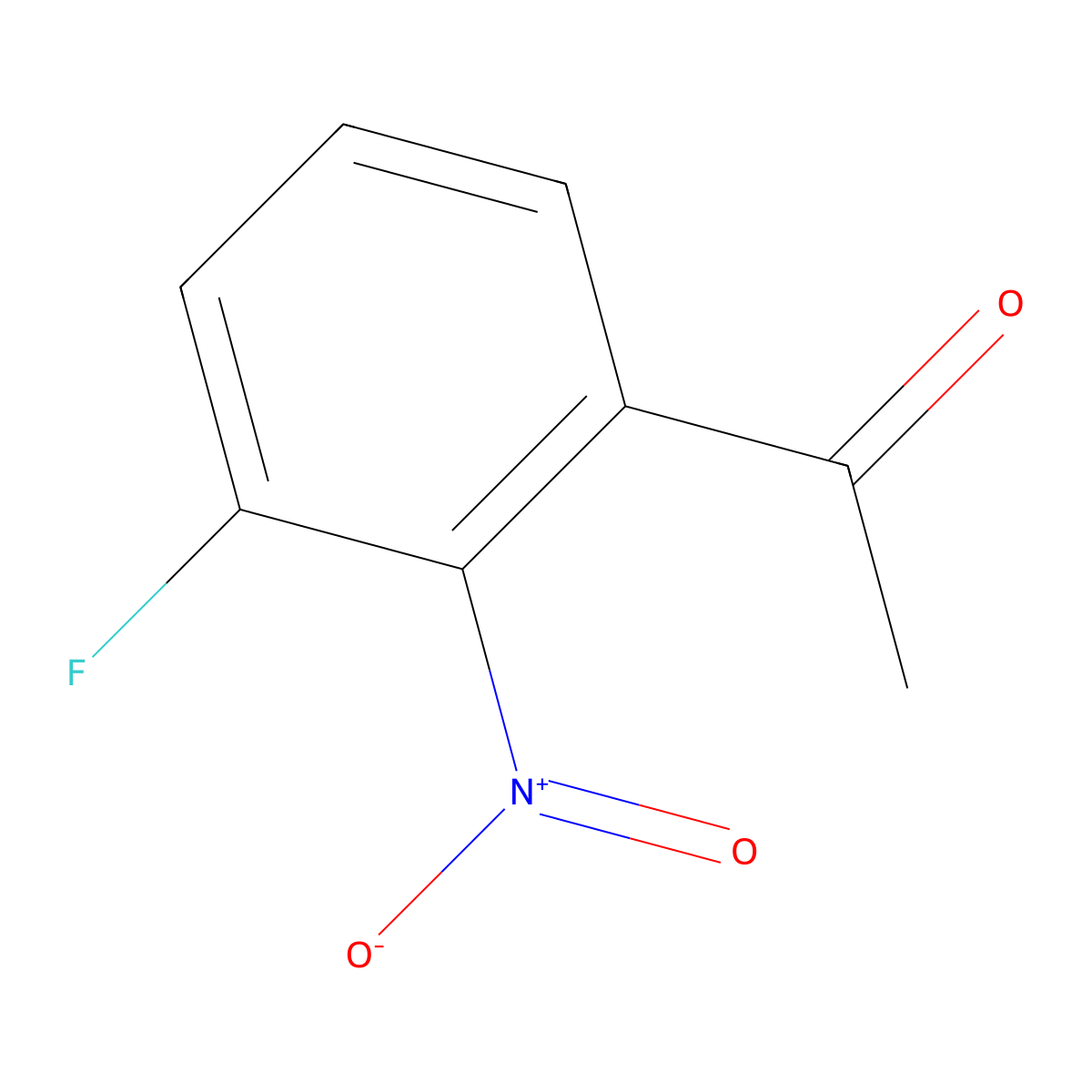1-(3-Fluoro-2-nitrophenyl)ethan-1-one molecular structure, CAS 1214346-37-8