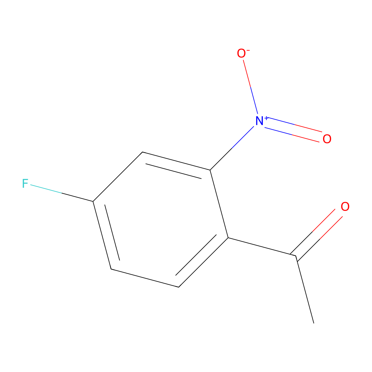 1-(4-Fluoro-2-nitrophenyl)ethan-1-one molecular structure, CAS 1214346-44-7
