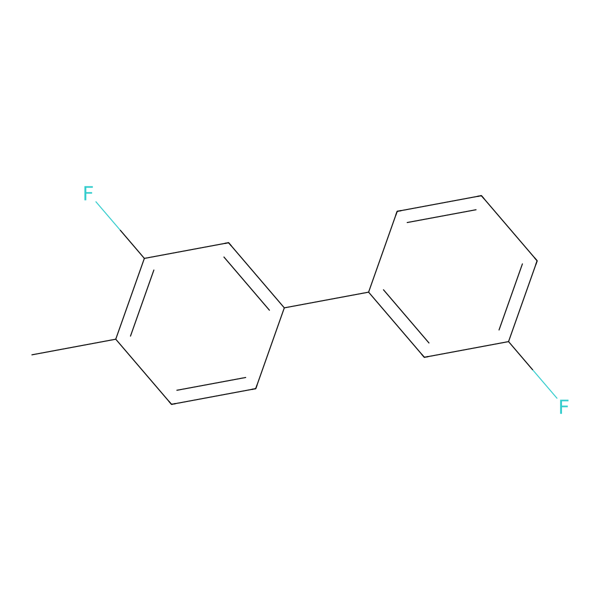 2-Fluoro-4-(3-fluorophenyl)-1-methylbenzene molecular structure, CAS 1214346-47-0