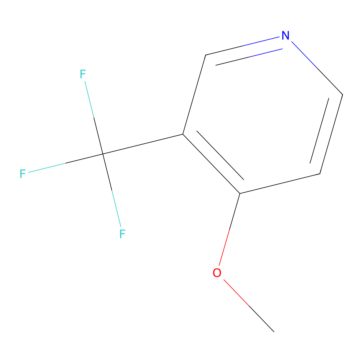 4-Methoxy-3-(trifluoromethyl)pyridine molecular structure, CAS 1214346-70-9