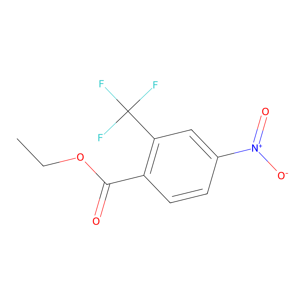 4-Nitro-2-trifluoromethyl-benzoic acid ethyl ester molecular structure, CAS 1214346-72-1