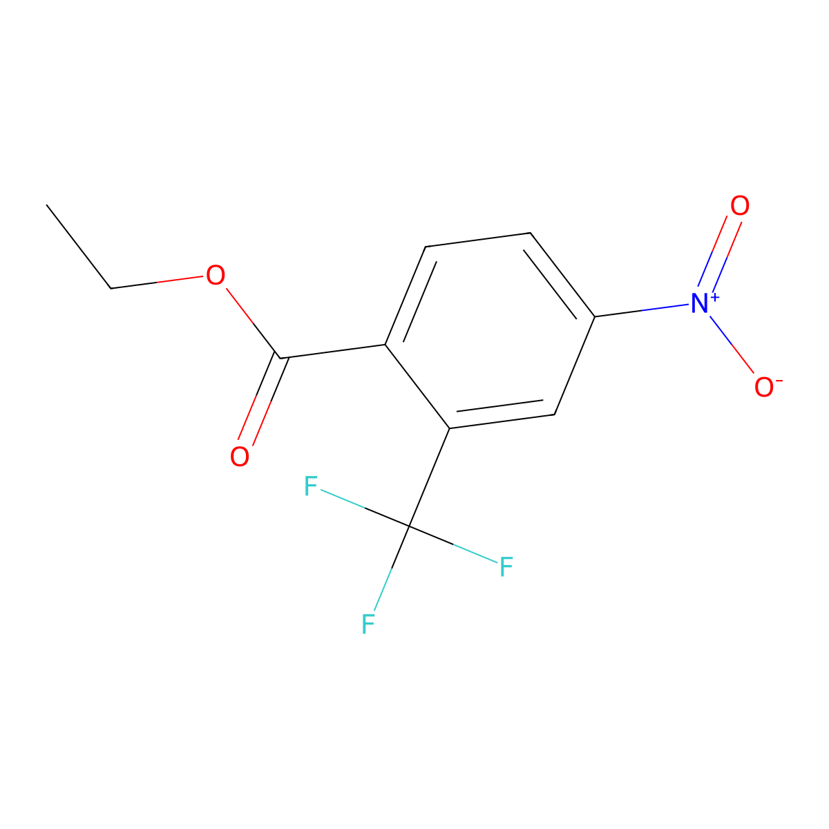 4-Nitro-2-trifluoromethyl-benzoic acid ethyl ester molecular structure, CAS 1214346-72-1