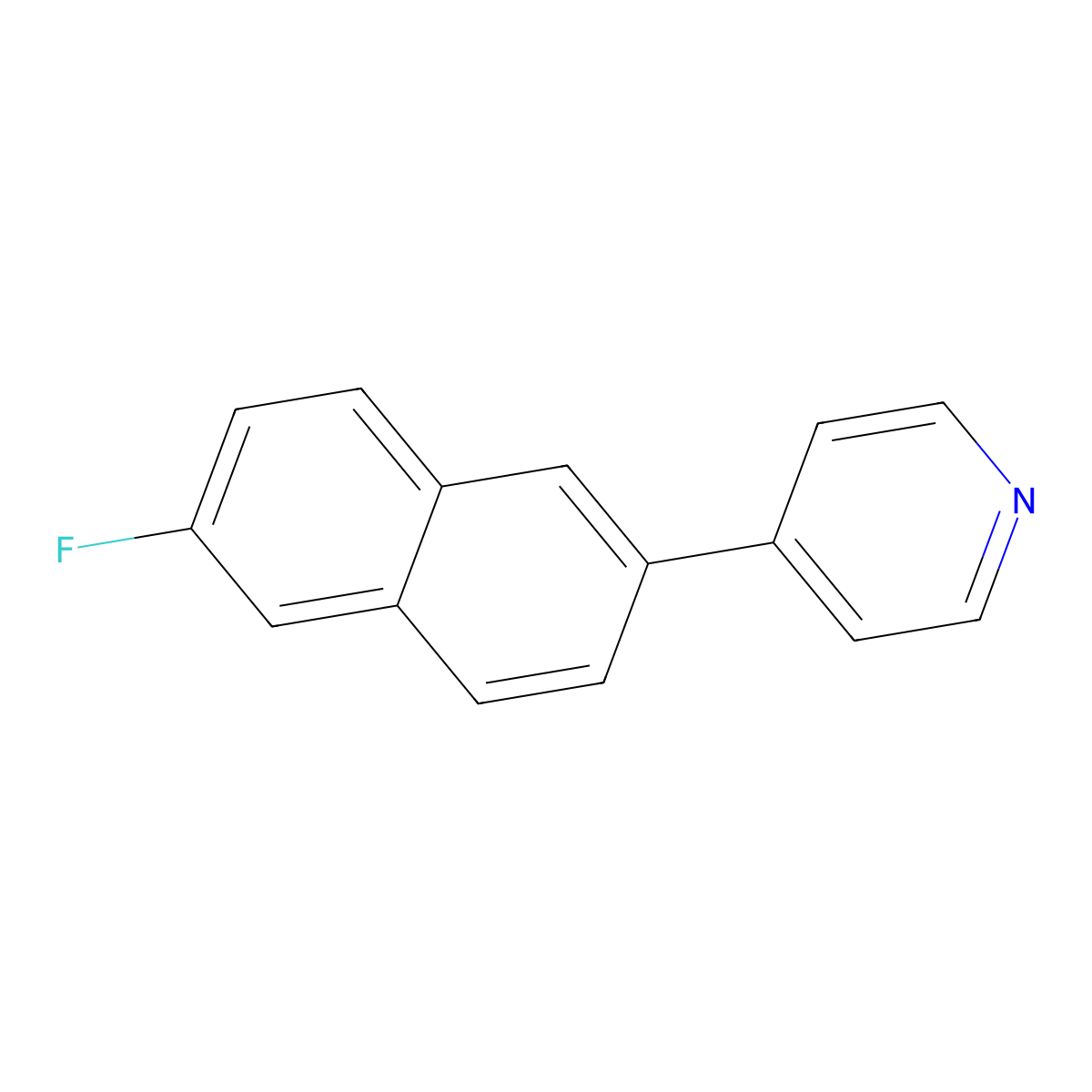 4-(6-Fluoronaphthalen-2-yl)pyridine molecular structure, CAS 1214347-10-0