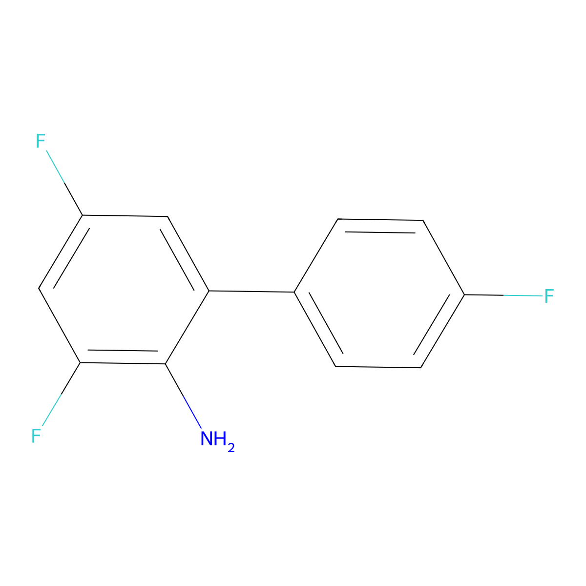 3,4',5-Trifluorobiphenyl-2-amine molecular structure, CAS 1214347-53-1