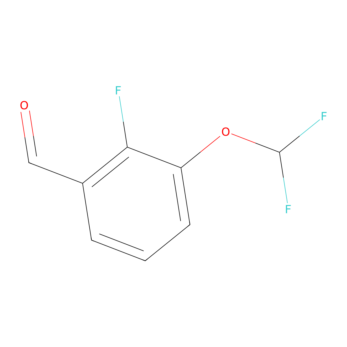 3-(Difluoromethoxy)-2-fluorobenzaldehyde molecular structure, CAS 1214347-54-2
