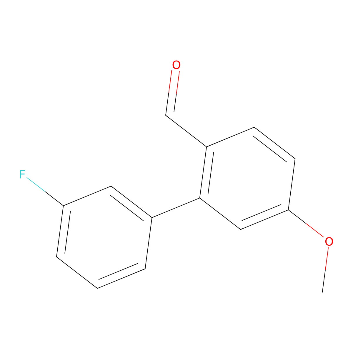 3'-Fluoro-5-methoxybiphenyl-2-carboxaldehyde molecular structure, CAS 1214347-77-9