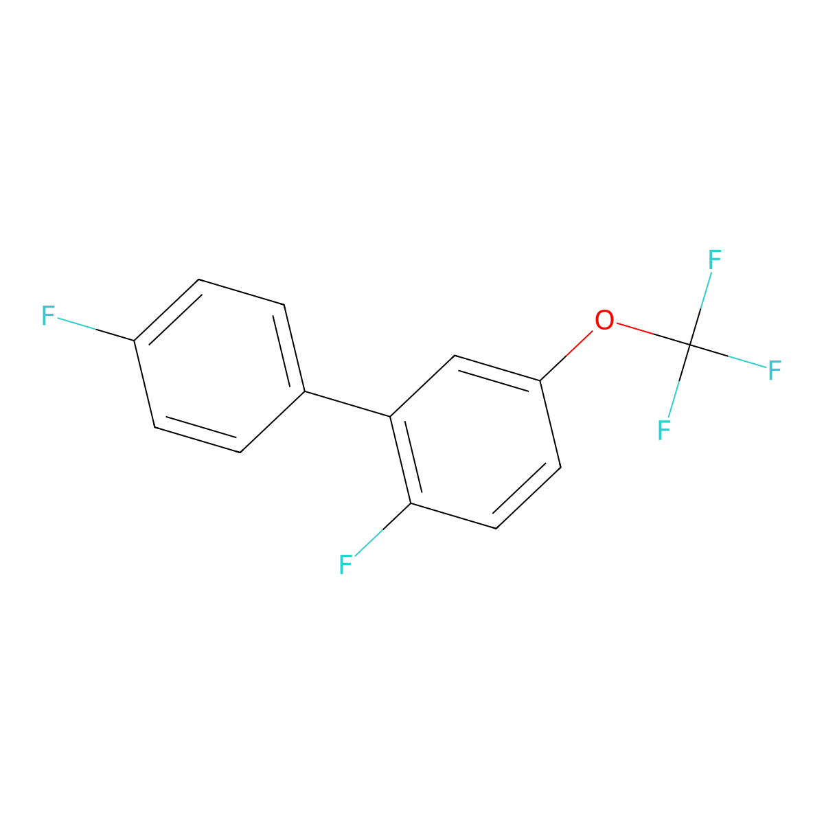 2,4'-Difluoro-5-(trifluoromethoxy)-1,1'-biphenyl molecular structure, CAS 1214348-28-3