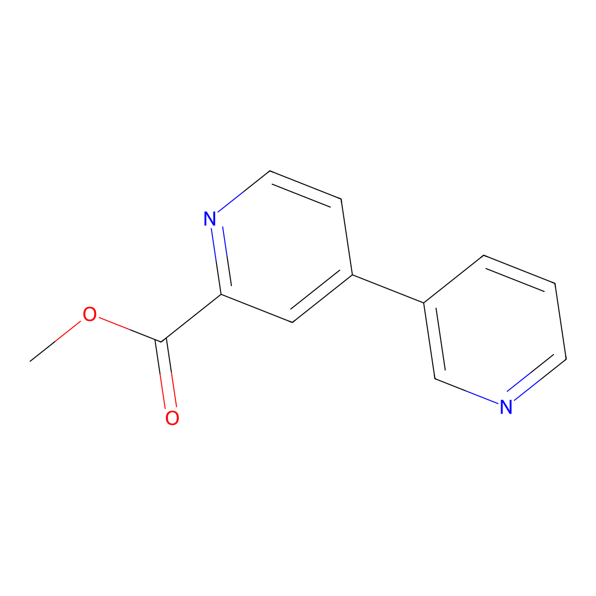 Methyl 4-pyridin-3-ylpyridine-2-carboxylate molecular structure, CAS 1214348-67-0