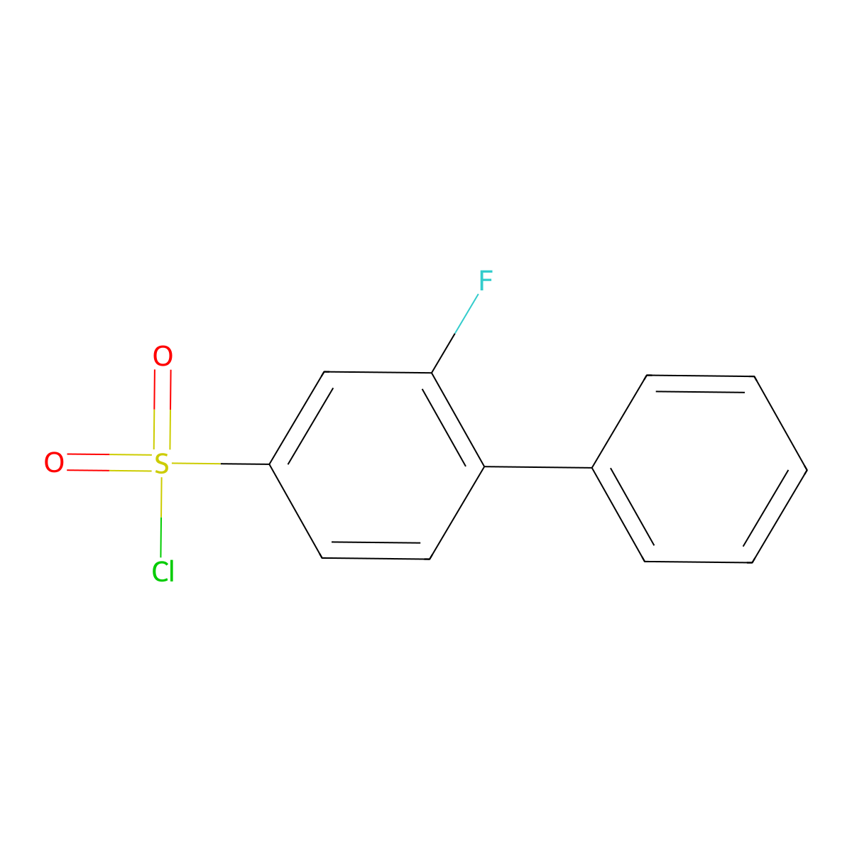 2-Fluoro-4-biphenylsulfonyl chloride molecular structure, CAS 1214349-38-8