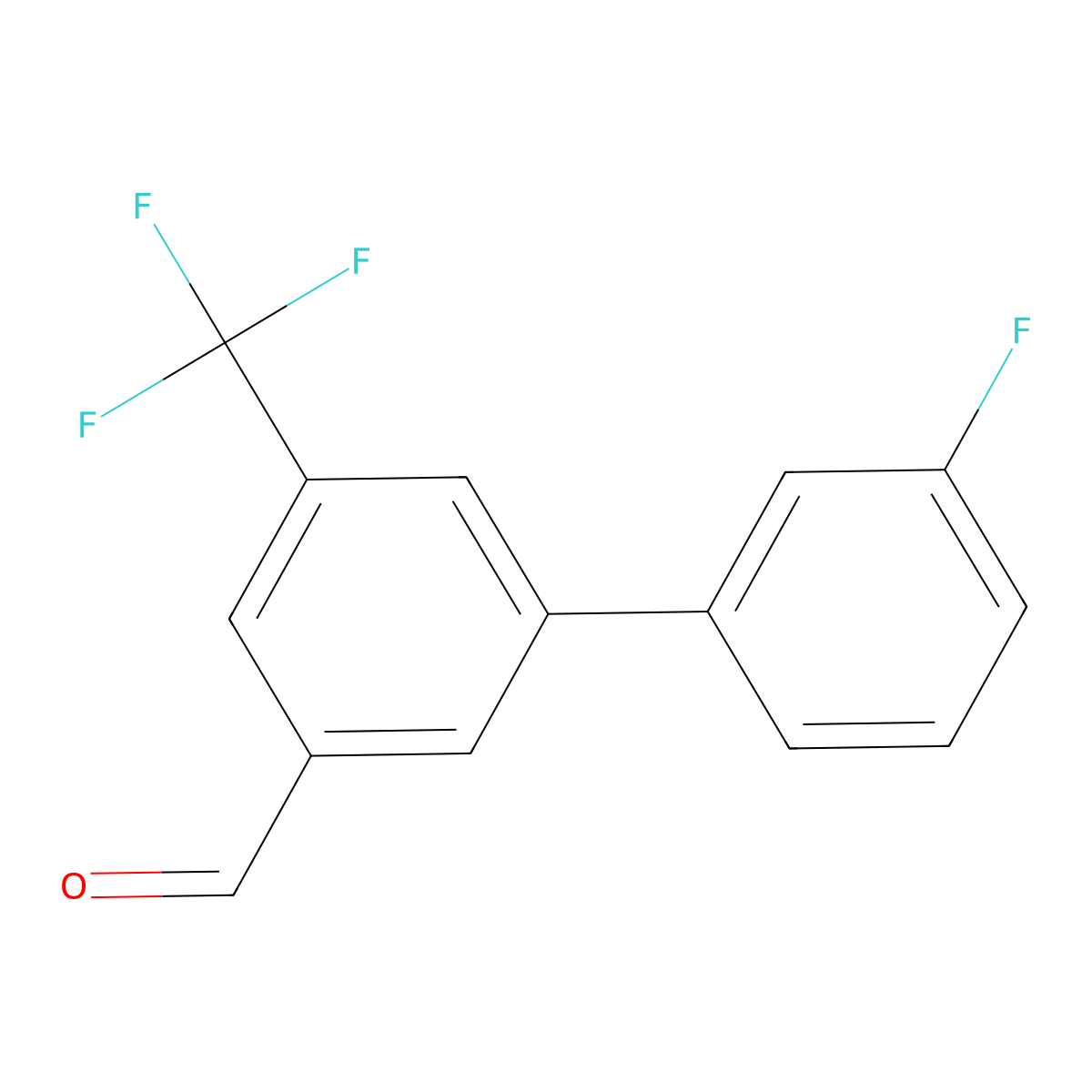 3'-Fluoro-3-(trifluoromethyl)biphenyl-5-carboxaldehyde molecular structure, CAS 1214349-50-4