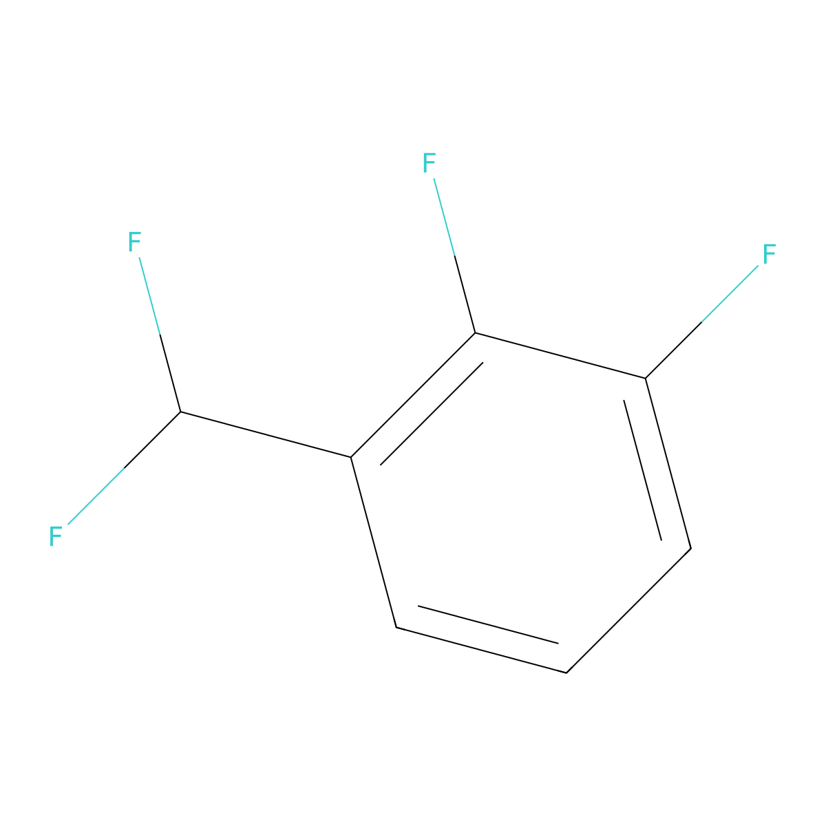 1-(Difluoromethyl)-2,3-difluorobenzene molecular structure, CAS 1214349-96-8