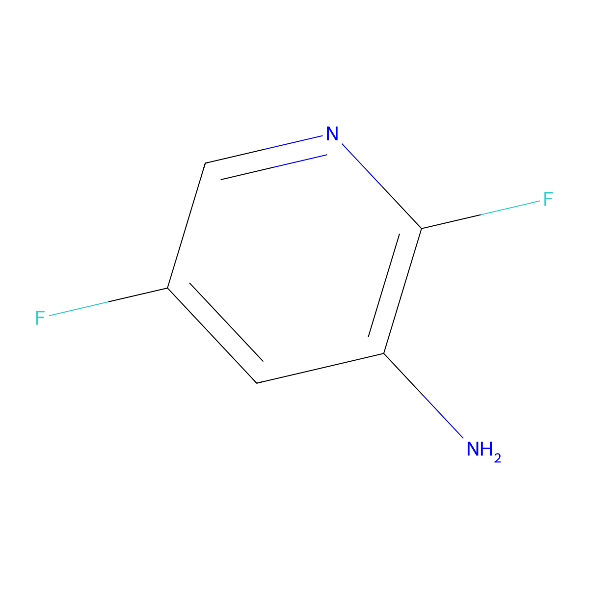 2,5-Difluoropyridin-3-amine molecular structure, CAS 1214349-97-9