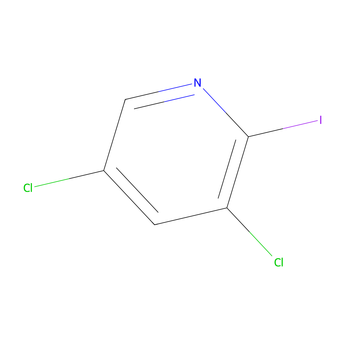 3,5-Dichloro-2-iodopyridine molecular structure, CAS 1214350-54-5