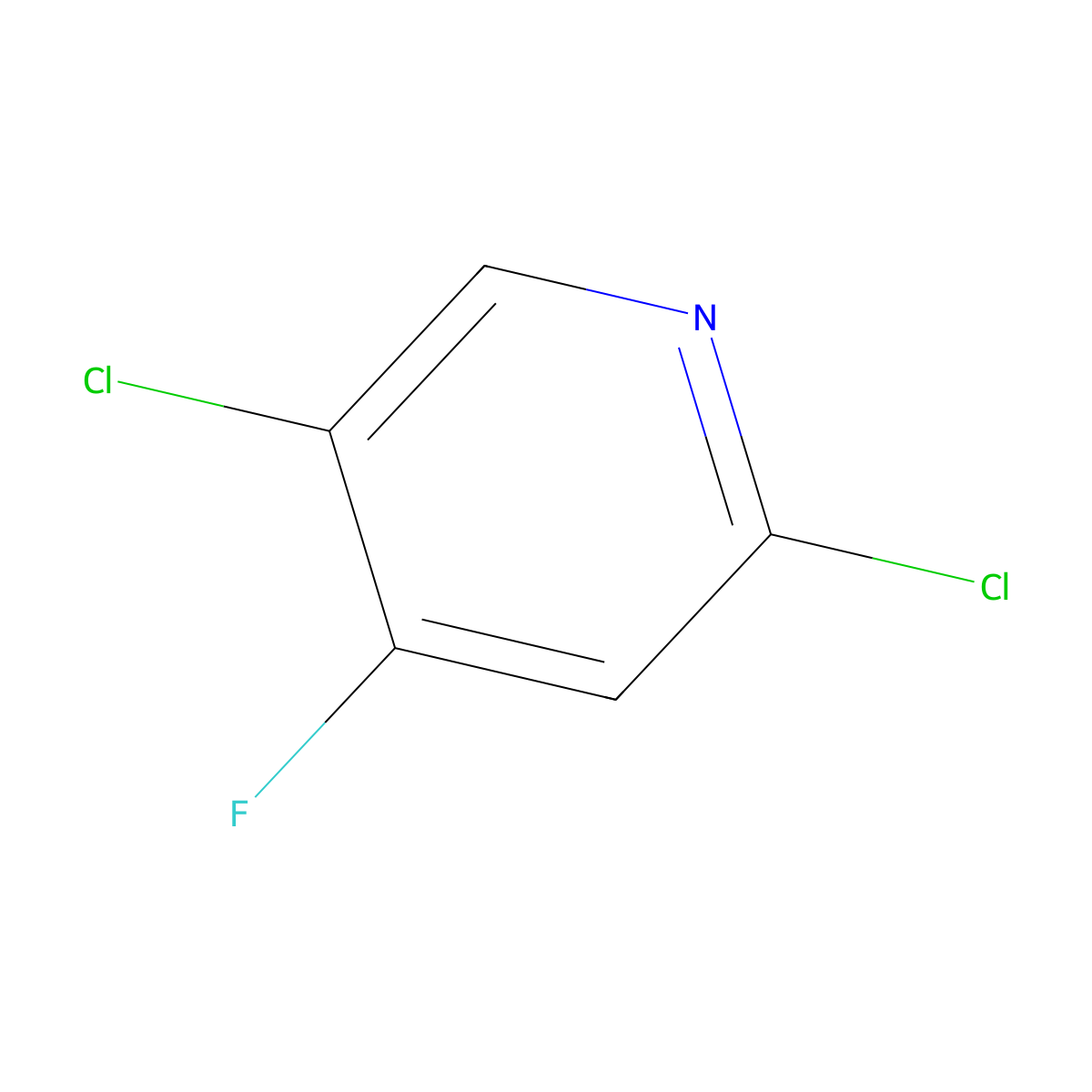2,5-Dichloro-4-fluoropyridine molecular structure, CAS 1214350-63-6