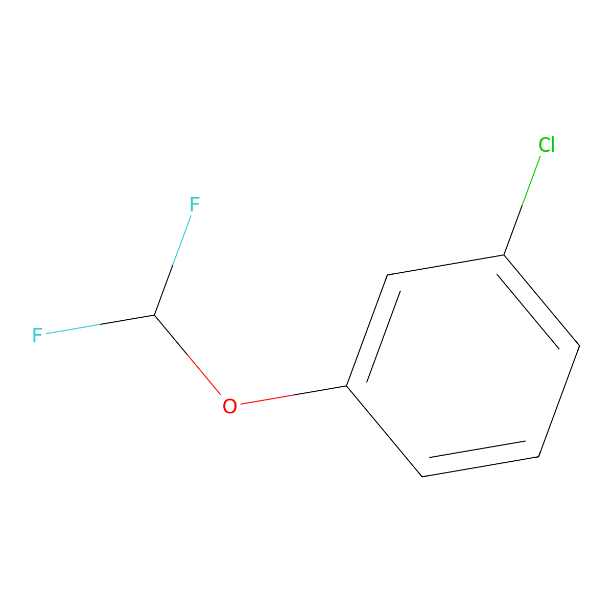 1-Chloro-3-(difluoromethoxy)benzene molecular structure, CAS 1214350-86-3