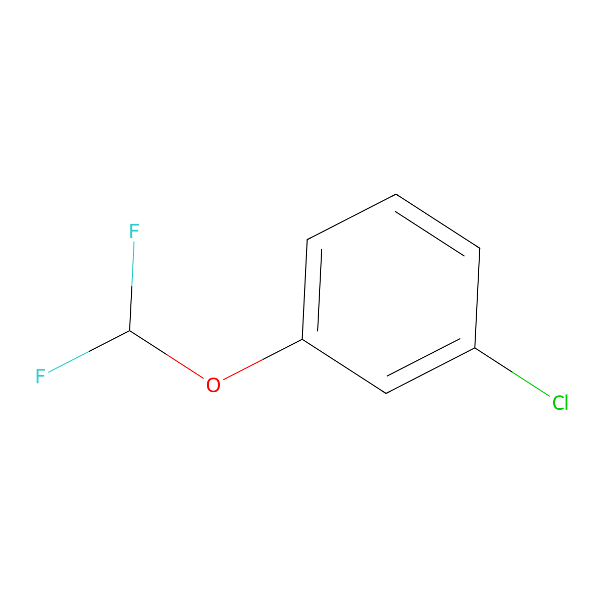 1-Chloro-3-(difluoromethoxy)benzene molecular structure, CAS 1214350-86-3