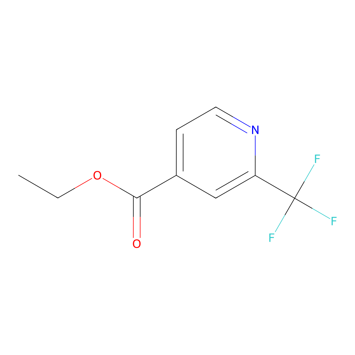 Ethyl 2-(trifluoromethyl)pyridine-4-carboxylate molecular structure, CAS 1214351-44-6
