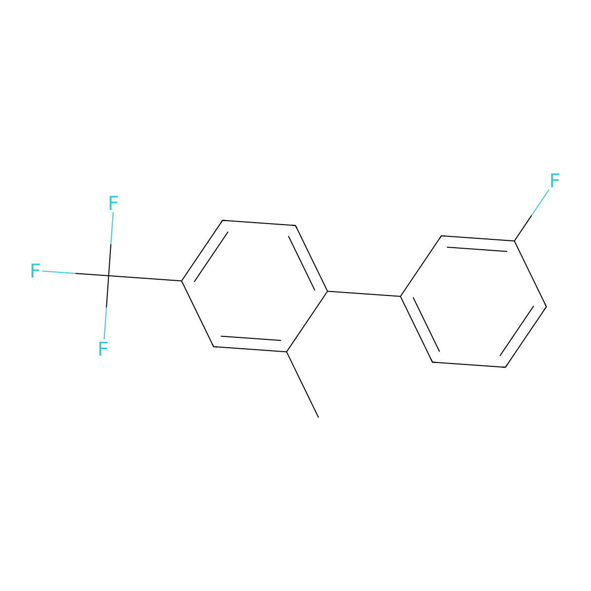 1-(3-Fluorophenyl)-2-methyl-4-(trifluoromethyl)benzene molecular structure, CAS 1214351-54-8