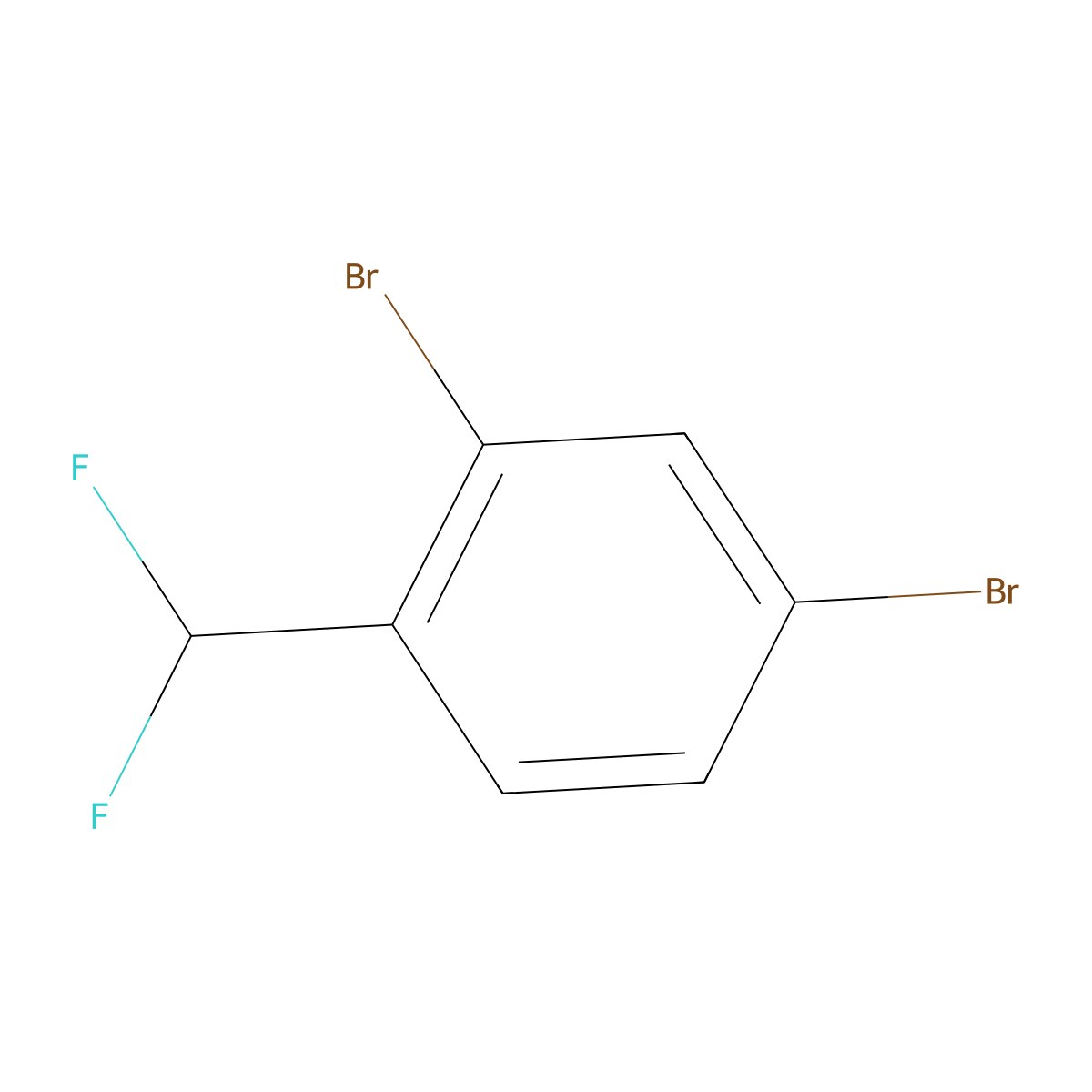 2,4-Dibromo-1-(difluoromethyl)benzene molecular structure, CAS 1214352-24-5