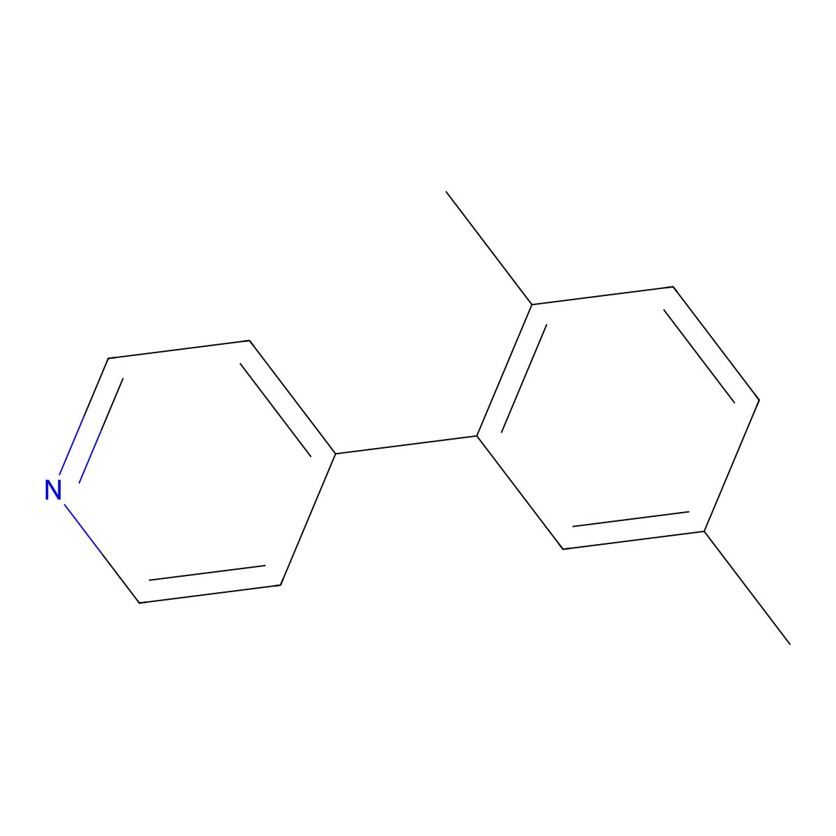 4-(2,5-Dimethylphenyl)pyridine molecular structure, CAS 1214352-29-0
