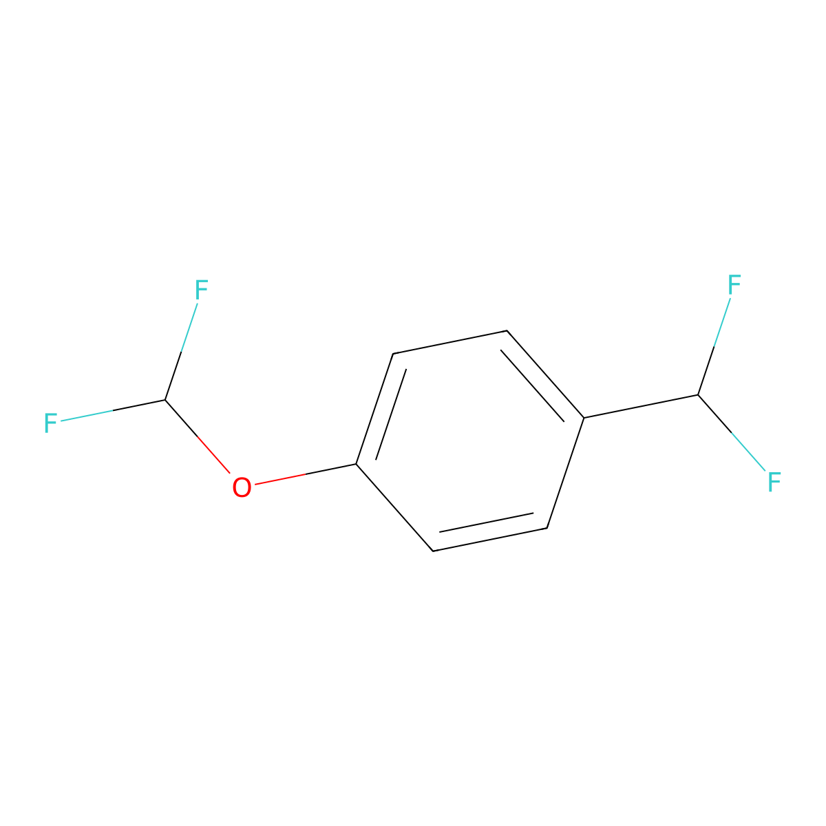 1-(Difluoromethoxy)-4-(difluoromethyl)benzene molecular structure, CAS 1214352-35-8