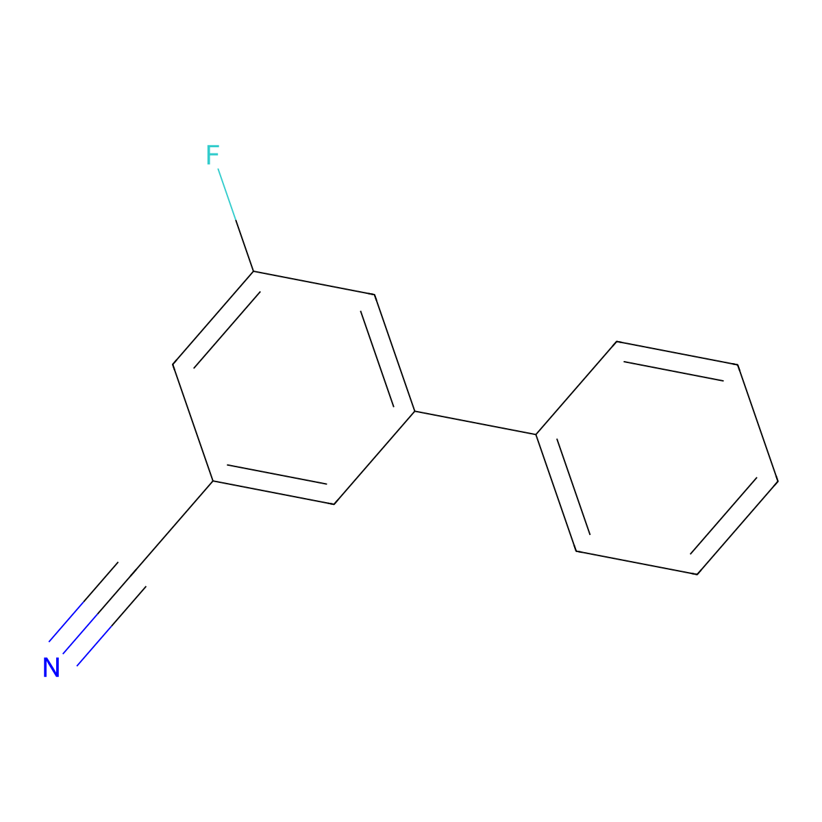 3-Fluoro-5-phenylbenzonitrile molecular structure, CAS 1214352-57-4