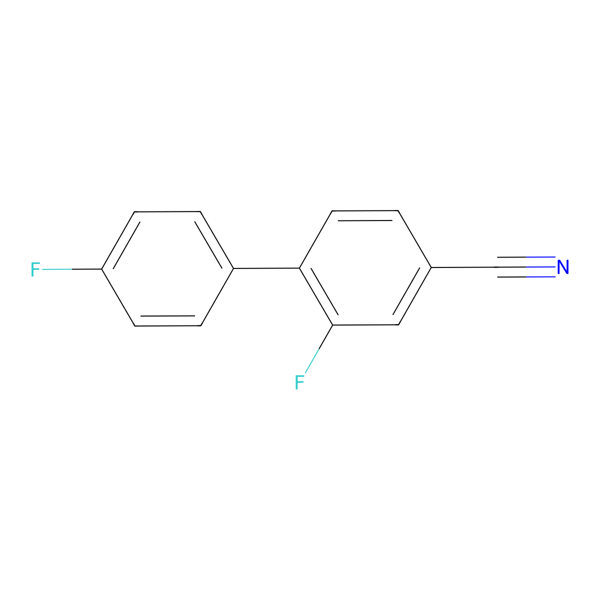 2,4'-Difluoro-[1,1'-biphenyl]-4-carbonitrile molecular structure, CAS 1214352-74-5