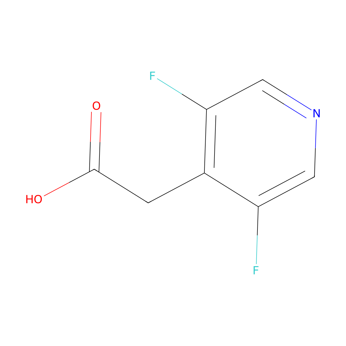 2-(3,5-Difluoropyridin-4-yl)acetic acid molecular structure, CAS 1214352-81-4