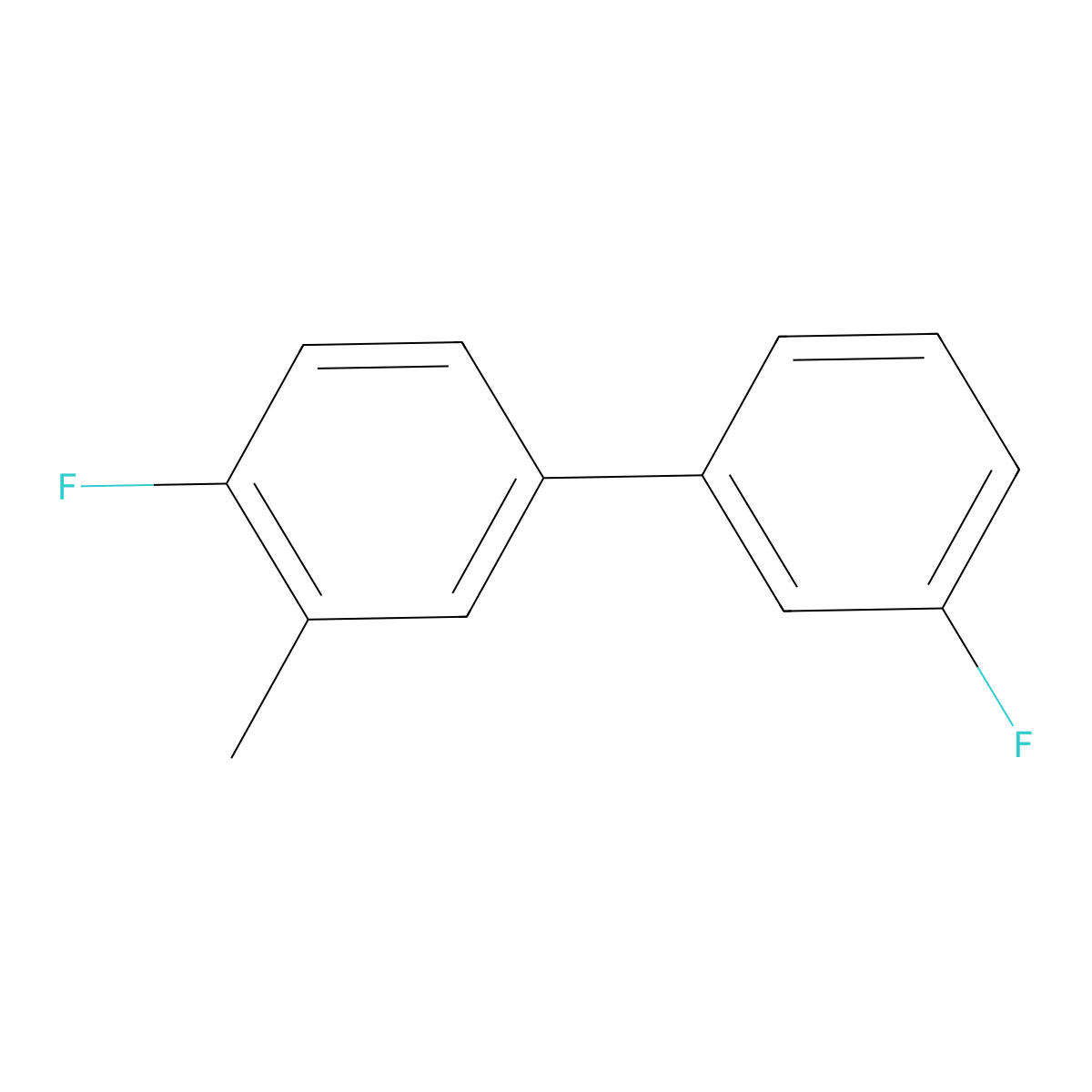 1-Fluoro-4-(3-fluorophenyl)-2-methylbenzene molecular structure, CAS 1214352-97-2