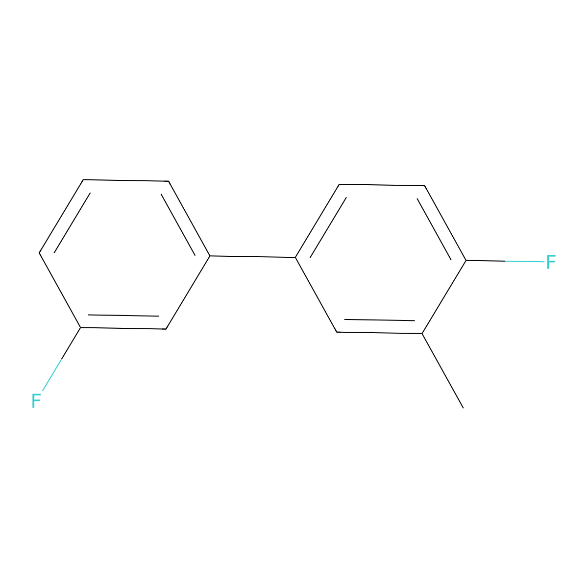 1-Fluoro-4-(3-fluorophenyl)-2-methylbenzene molecular structure, CAS 1214352-97-2