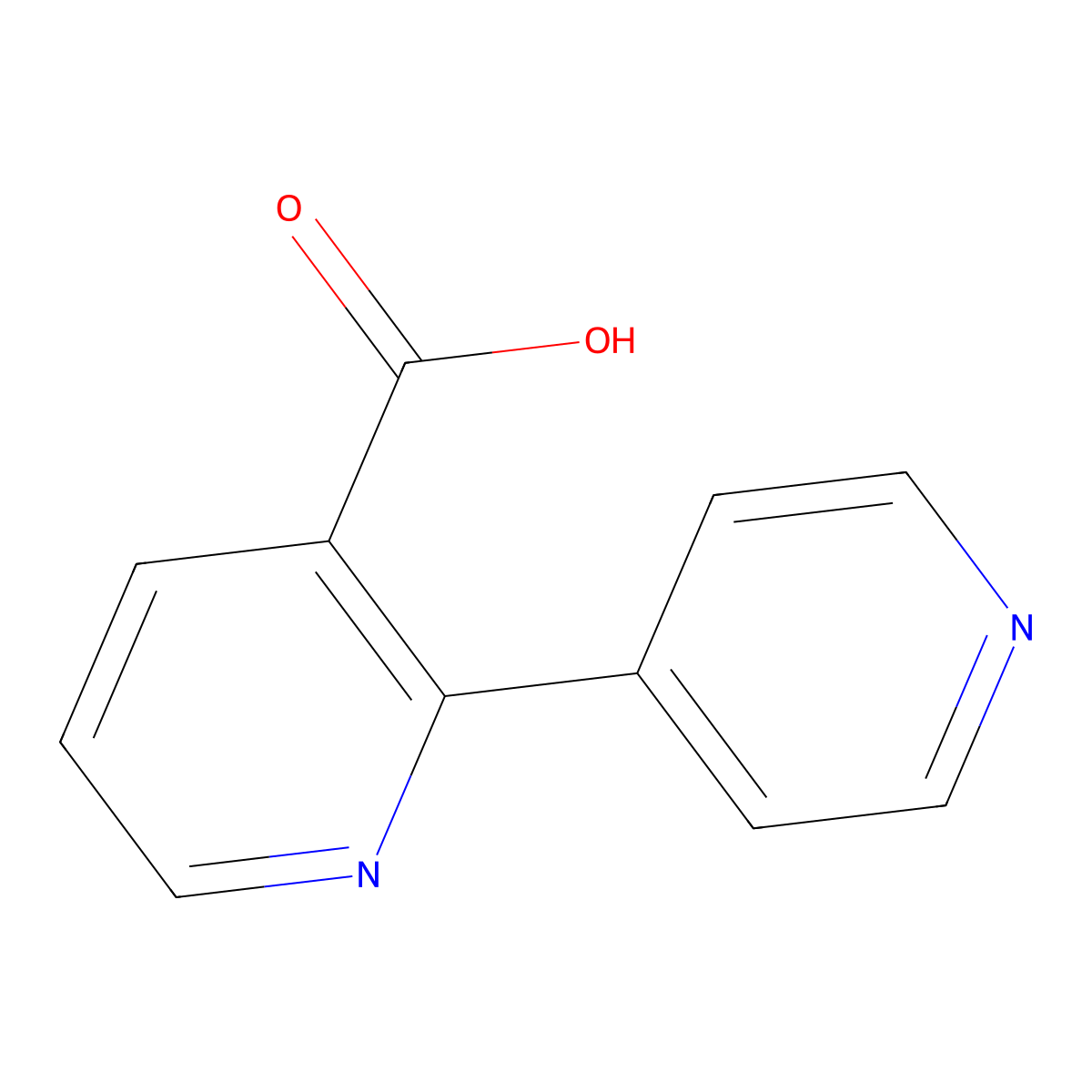 2-Pyridin-4-ylpyridine-3-carboxylic acid molecular structure, CAS 1214353-01-1