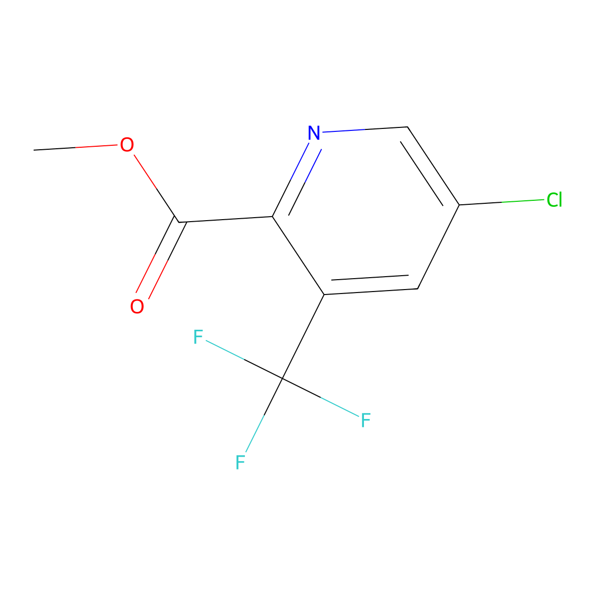Methyl 5-chloro-3-(trifluoromethyl)picolinate molecular structure, CAS 1214353-28-2