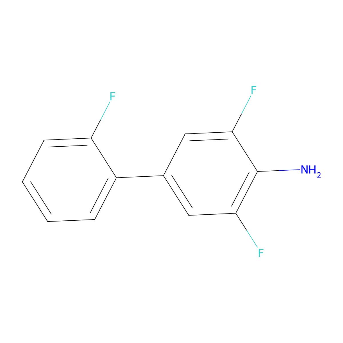 2',3,5-Trifluorobiphenyl-4-amine molecular structure, CAS 1214355-18-6