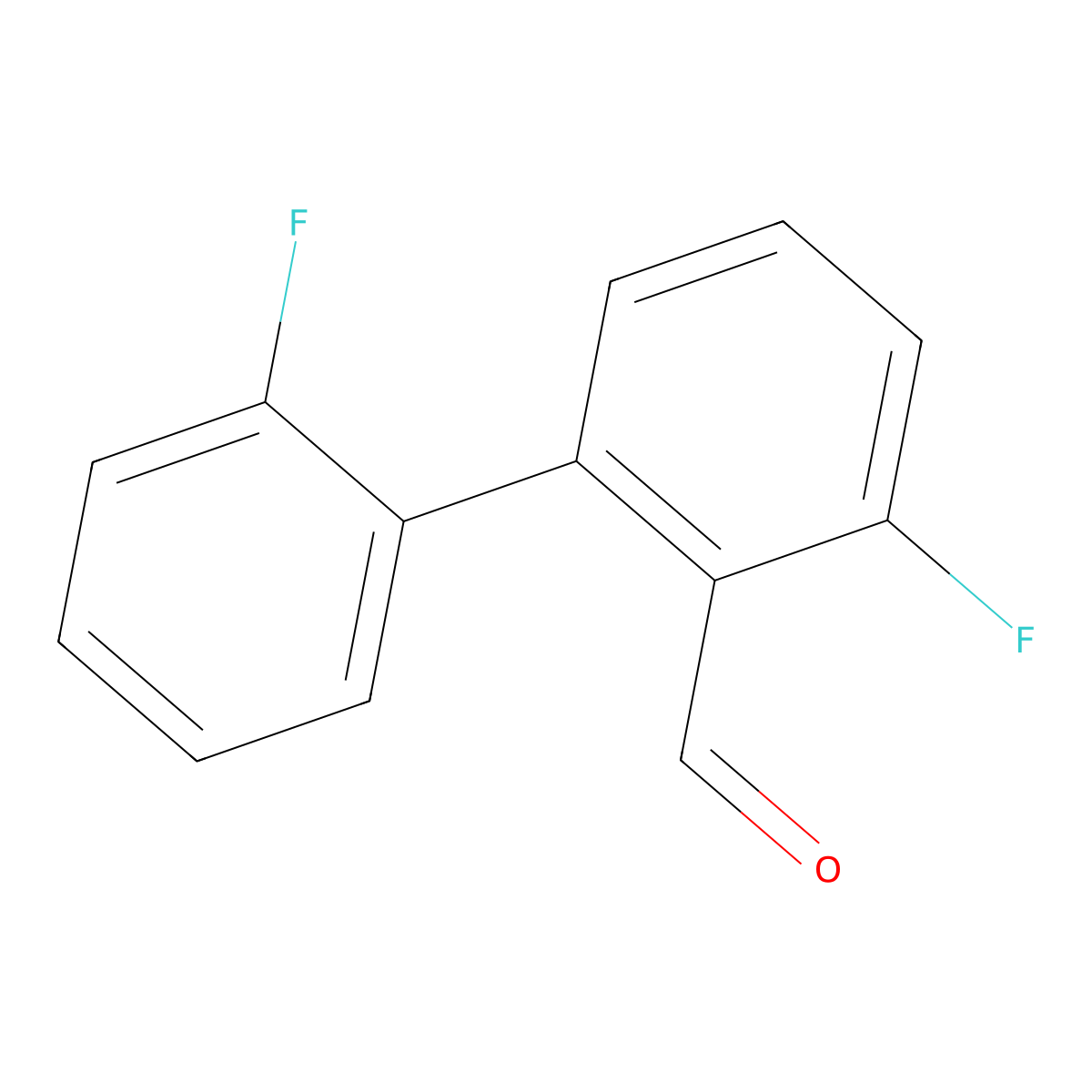 2',3-Difluoro-[1,1'-biphenyl]-2-carbaldehyde molecular structure, CAS 1214355-52-8
