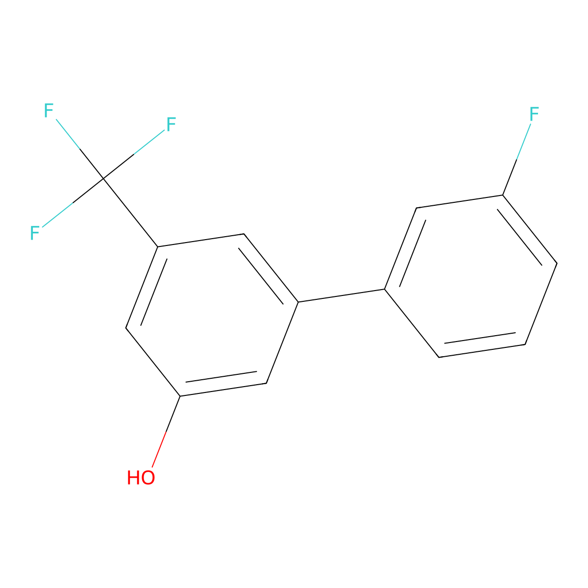 5-(3-Fluorophenyl)-3-trifluoromethylphenol molecular structure, CAS 1214356-06-5