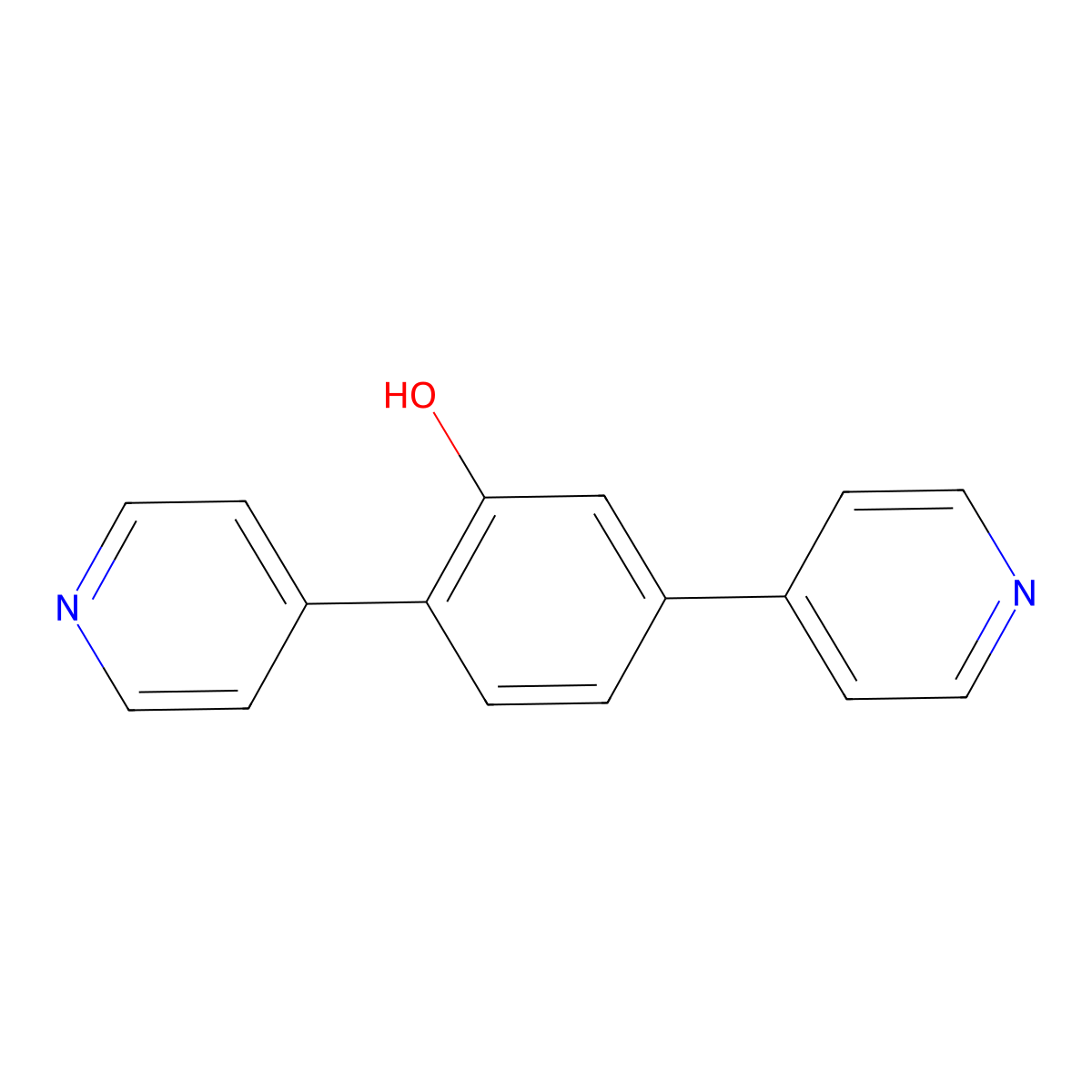 2,5-Di(pyridin-4-yl)phenol molecular structure, CAS 1214356-46-3